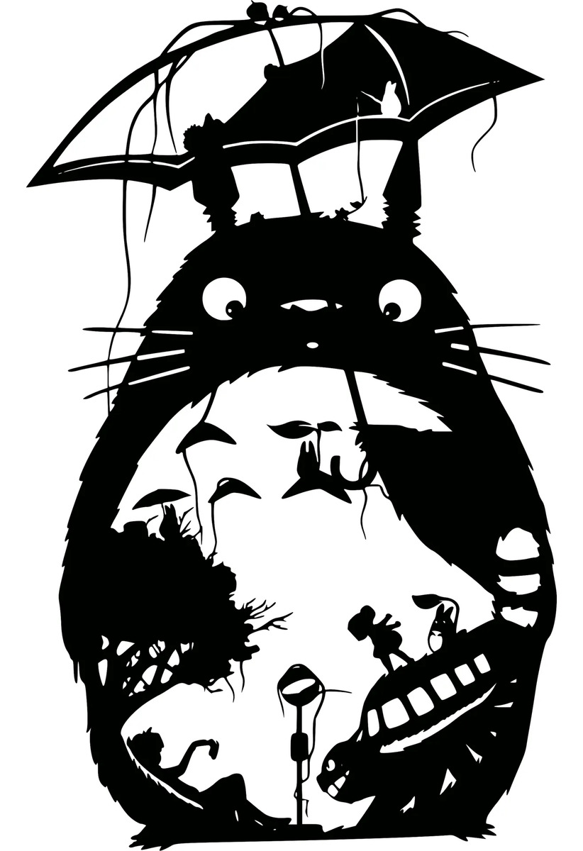Cuadro Totoro Calado Memo Estampados