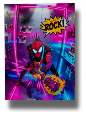 Cuadro Spiderman Punk 767 40x30 Mdf Memoestampados