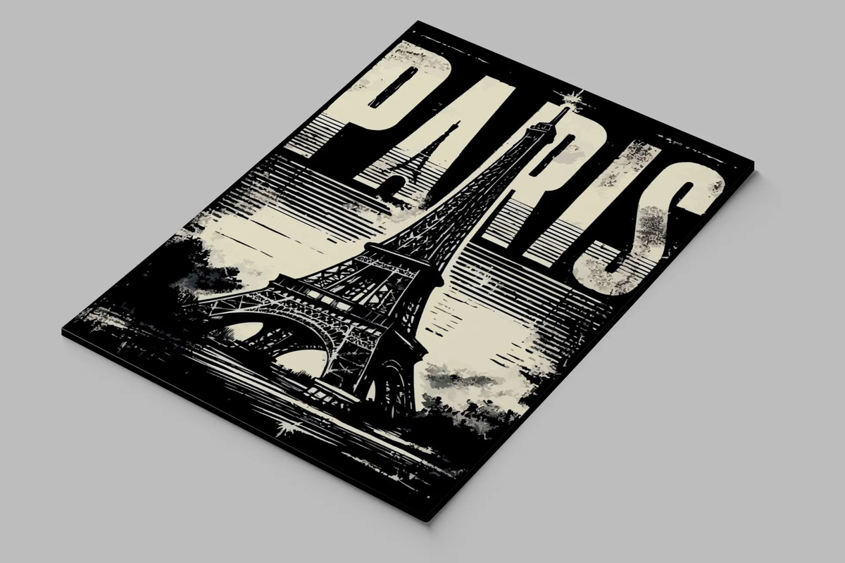 Cuadro Torre Eiffel 748 70x100 Mdf Memoestampados - Imagen 3