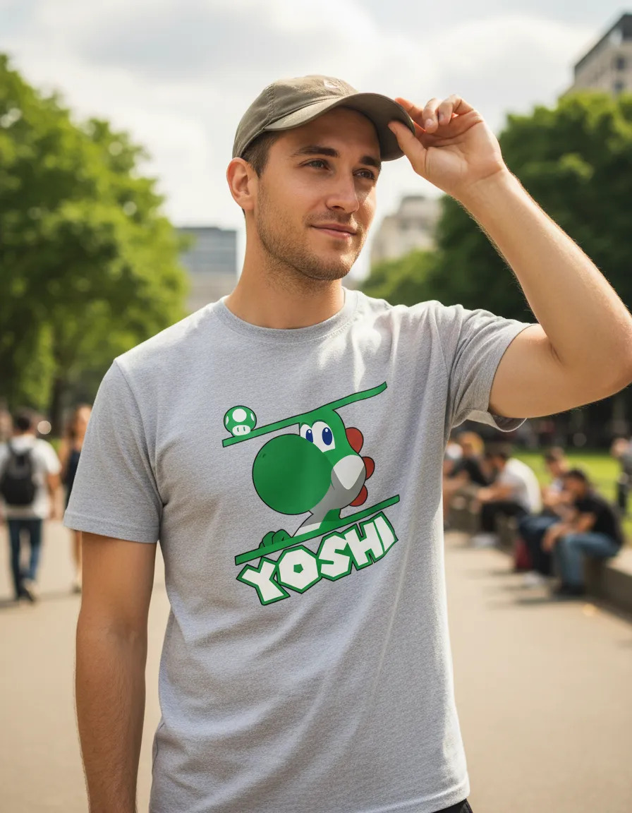 Remera: Yoshi Super Mario Memoestampados