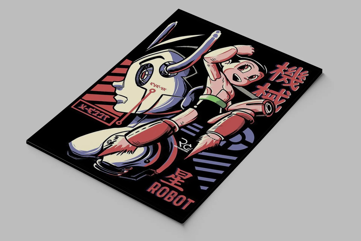 Cuadro Astroboy 723 50x70 Mdf Memoestampados - Imagen 3