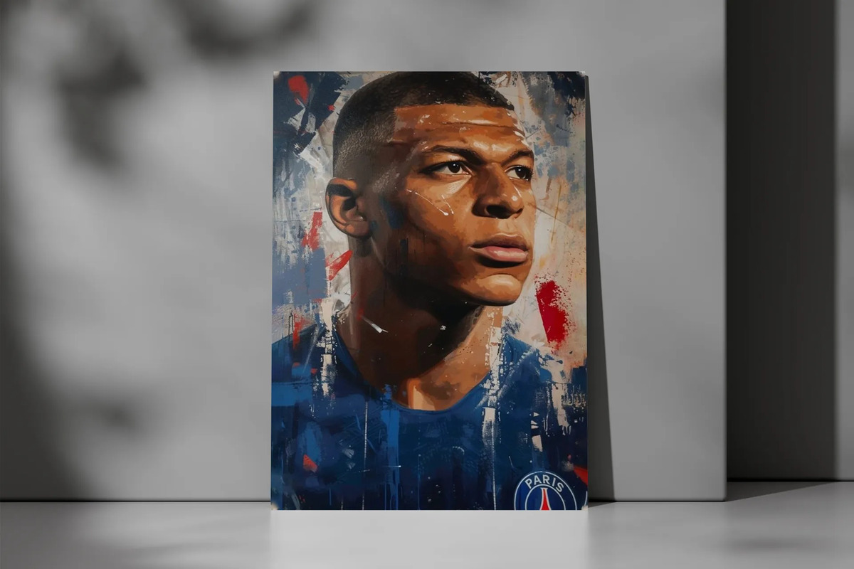 Cuadro Kylian Mbappé 725 70x100 Mdf Memoestampados - Imagen 3
