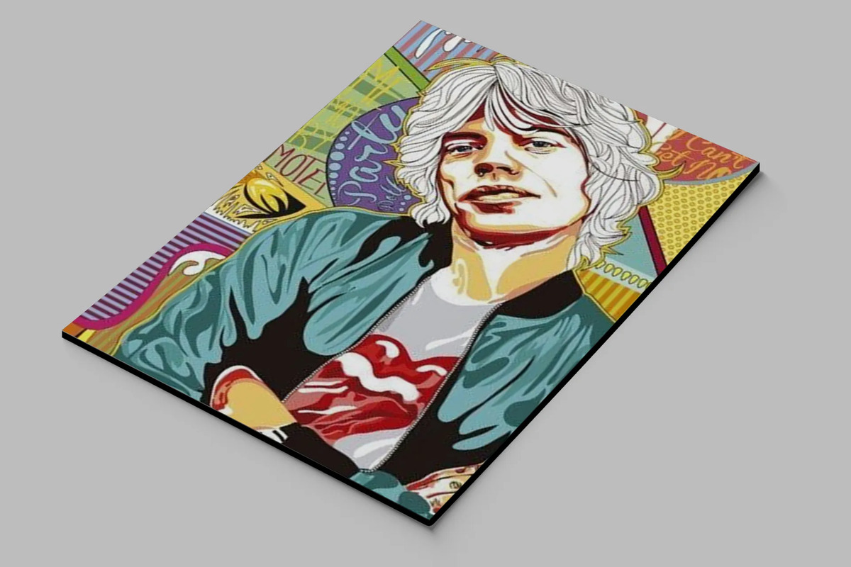 Cuadro Mick Jagger 715 70x100 Mdf Memoestampado - Imagen 2