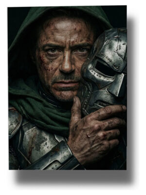 Cuadro Doctor Doom 682 50x70 Mdf Memoestampados