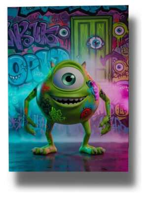 Cuadro Mike Wazowski Monster 762 40x30 Mdf Memoestampados