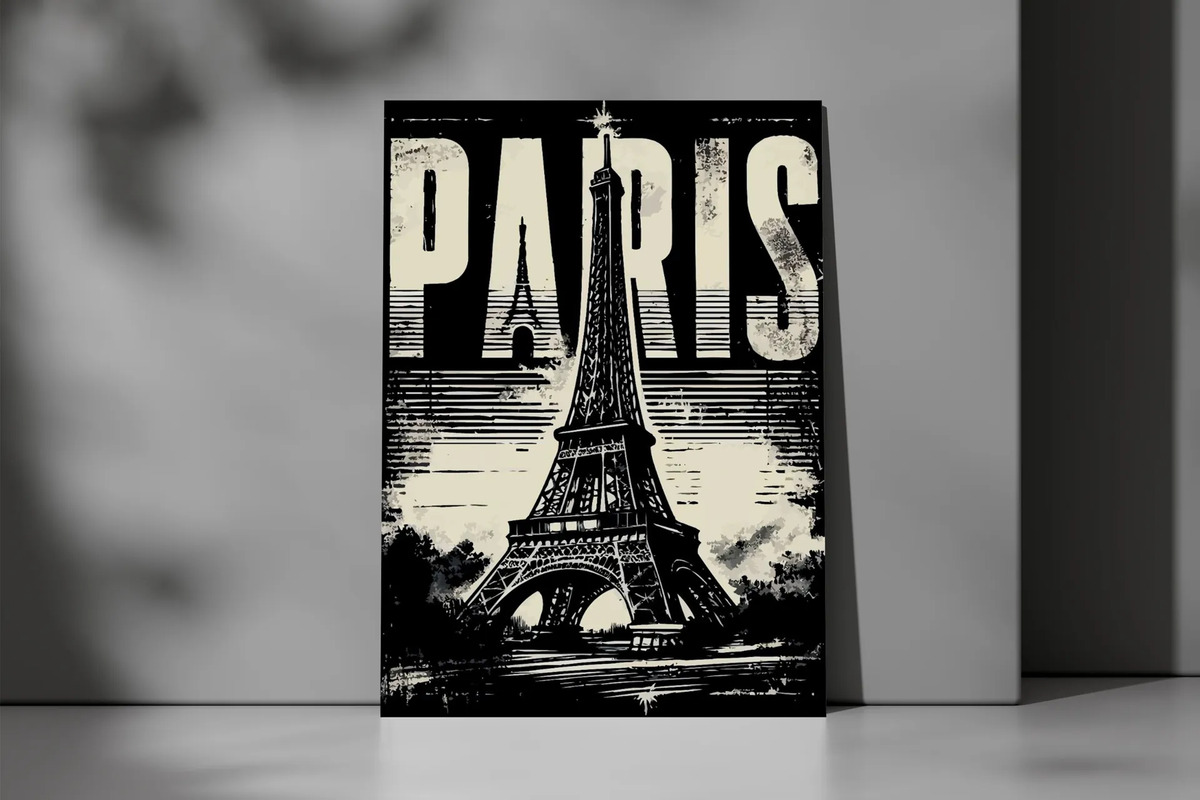 Cuadro Torre Eiffel 748 70x100 Mdf Memoestampados - Imagen 2