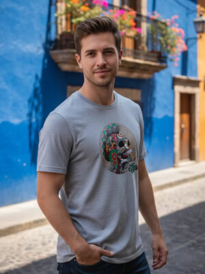 Remera: Craneo Arte Azteca Memoestampados
