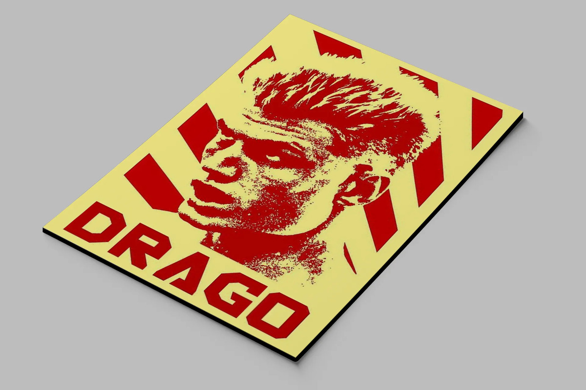 Cuadro Drago 717 50x70 Mdf Memoestampados - Imagen 2