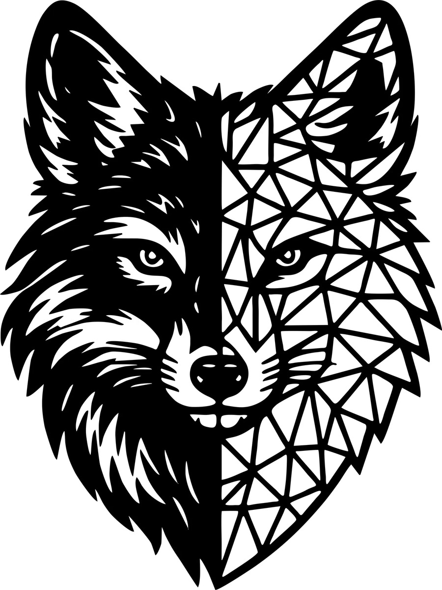 Cuadro Wolf Calado Memo Estampados