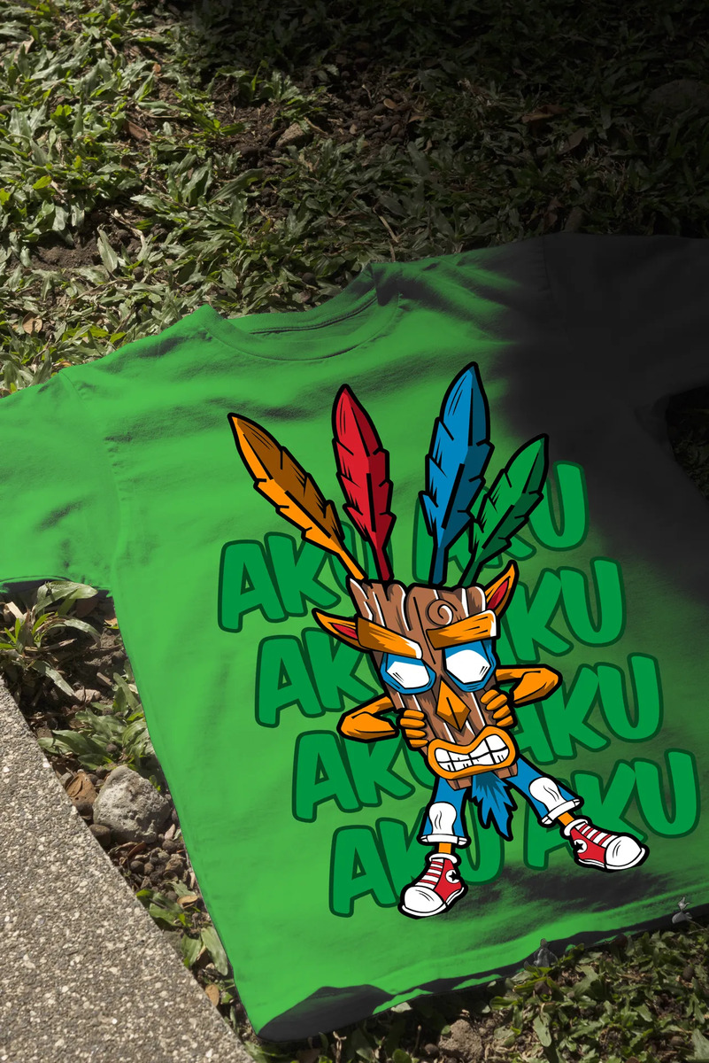 Remera: Aku Aku Chras Bandicot Memoestampados - Imagen 3