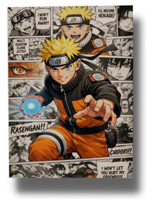 Cuadro Naruto Anime 800 40x30 Mdf Memoestampados