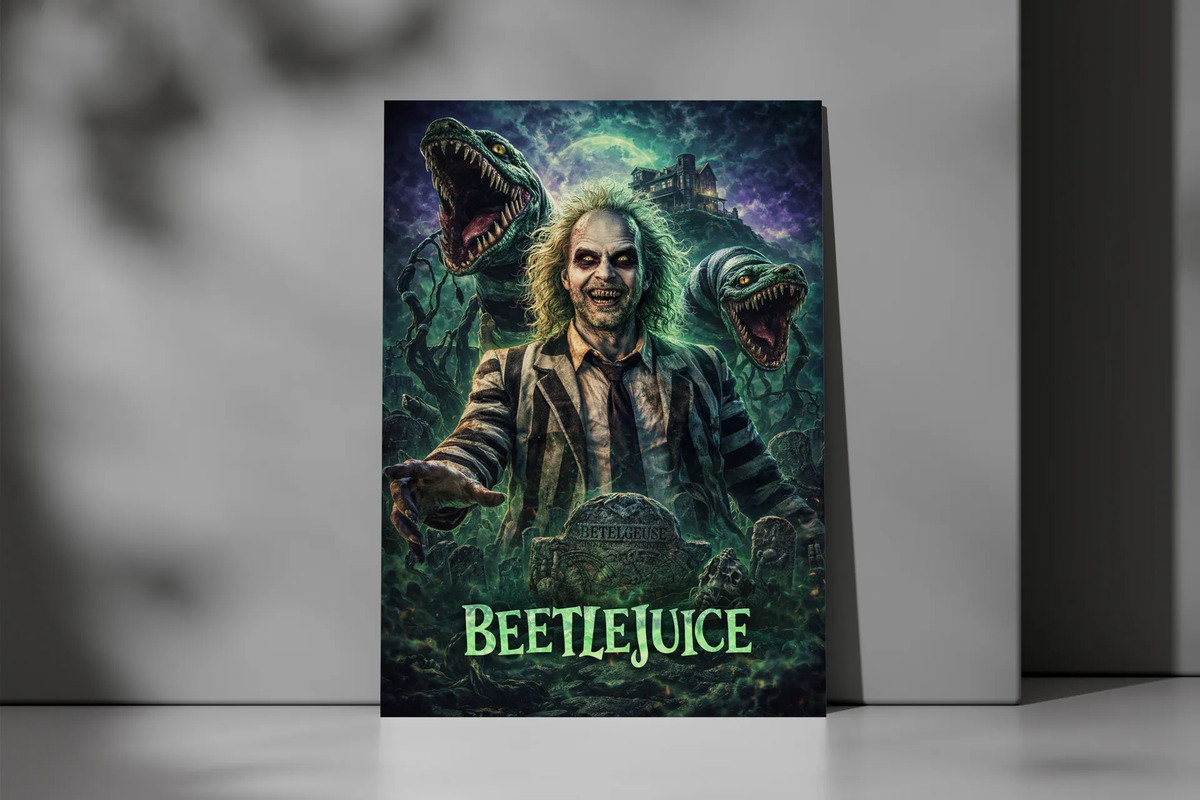 Cuadro Beetlejuice 826 50x70 Mdf Memoestampados - Imagen 3