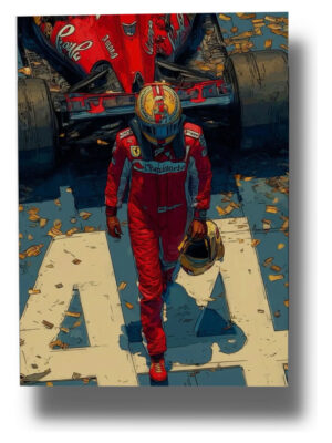 Cuadro Lewis Hamilton 687 40x30 Mdf Memoestampados