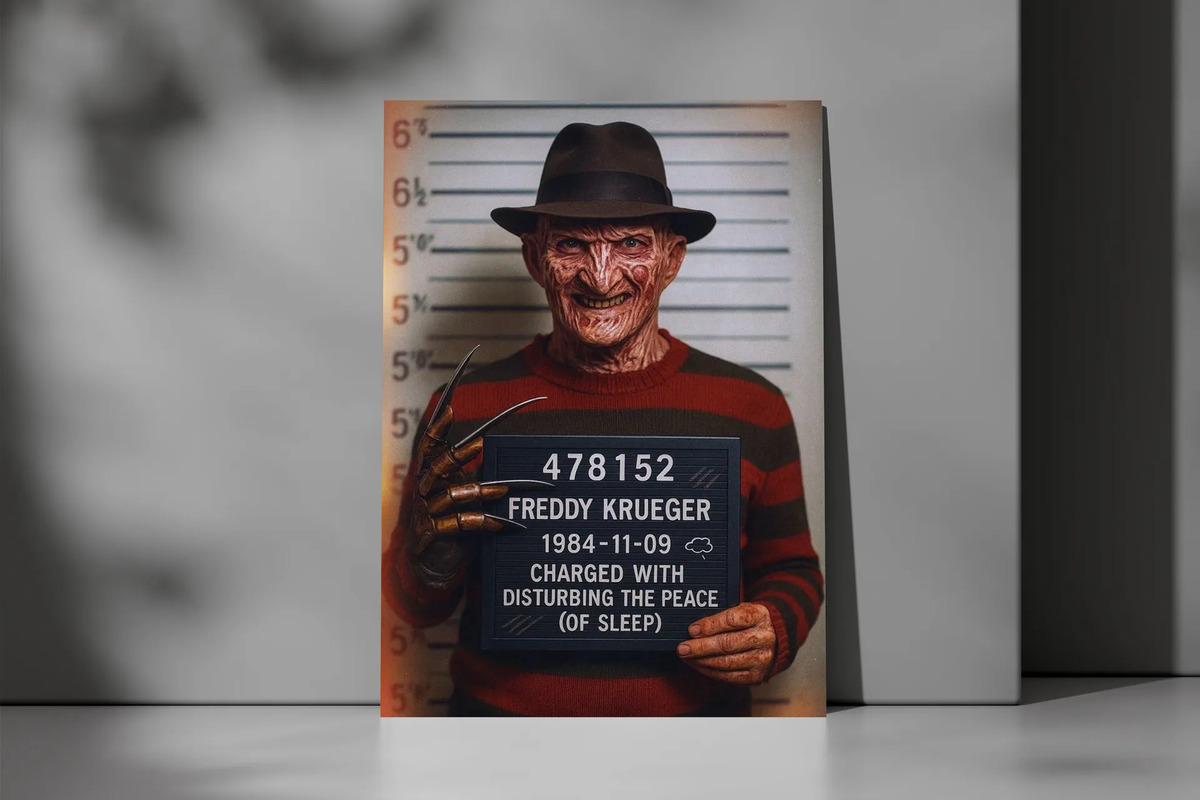 Cuadro Freddy Krueger 704 70x100 Mdf Memoestampados - Imagen 3