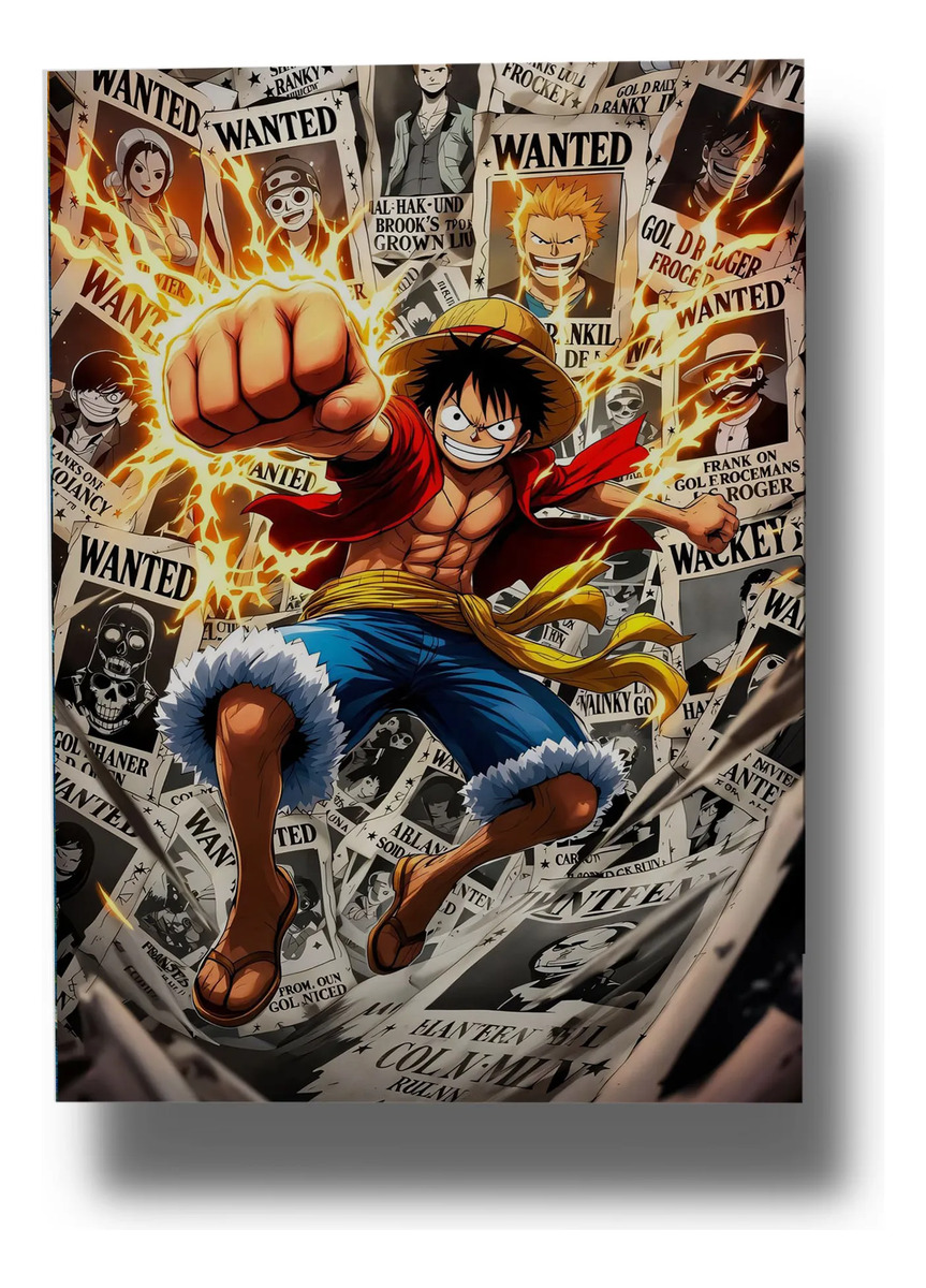 Cuadro Monkey D. Luffy 695 30x40 Mdf Memoestampados