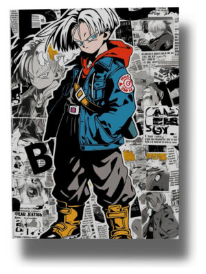 Cuadro Trunks Dragon Ball 822 50x70 Mdf Memoestampados