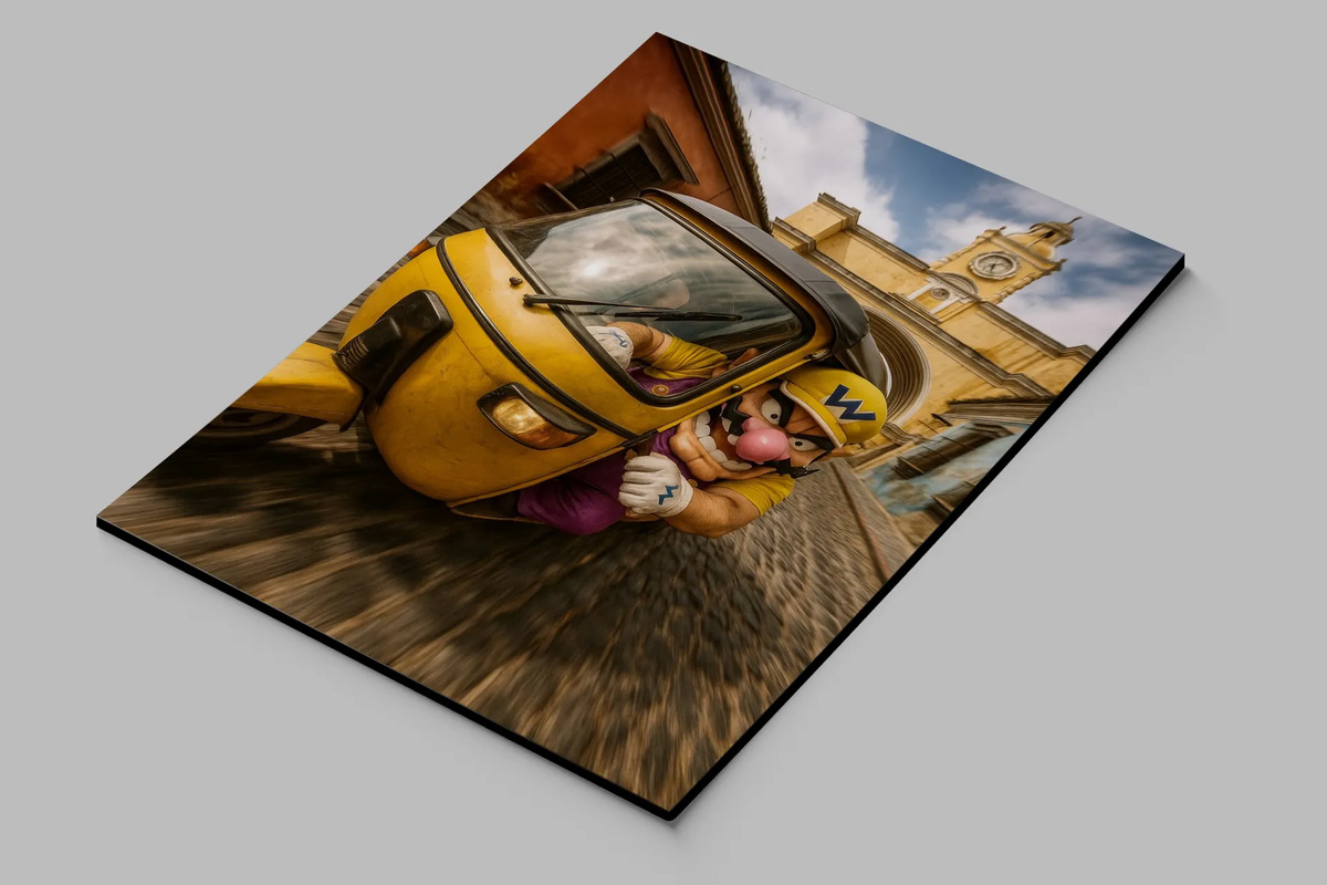 Cuadro Wario Mario 849 50x70 Mdf Memoestampados - Imagen 2