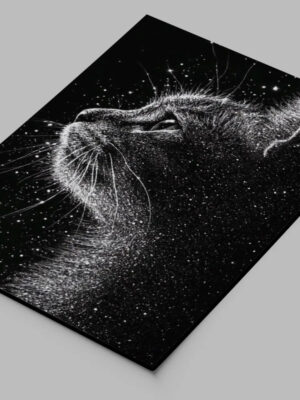 Cuadro 669 Gato 70x100 Mdf Memoestampados
