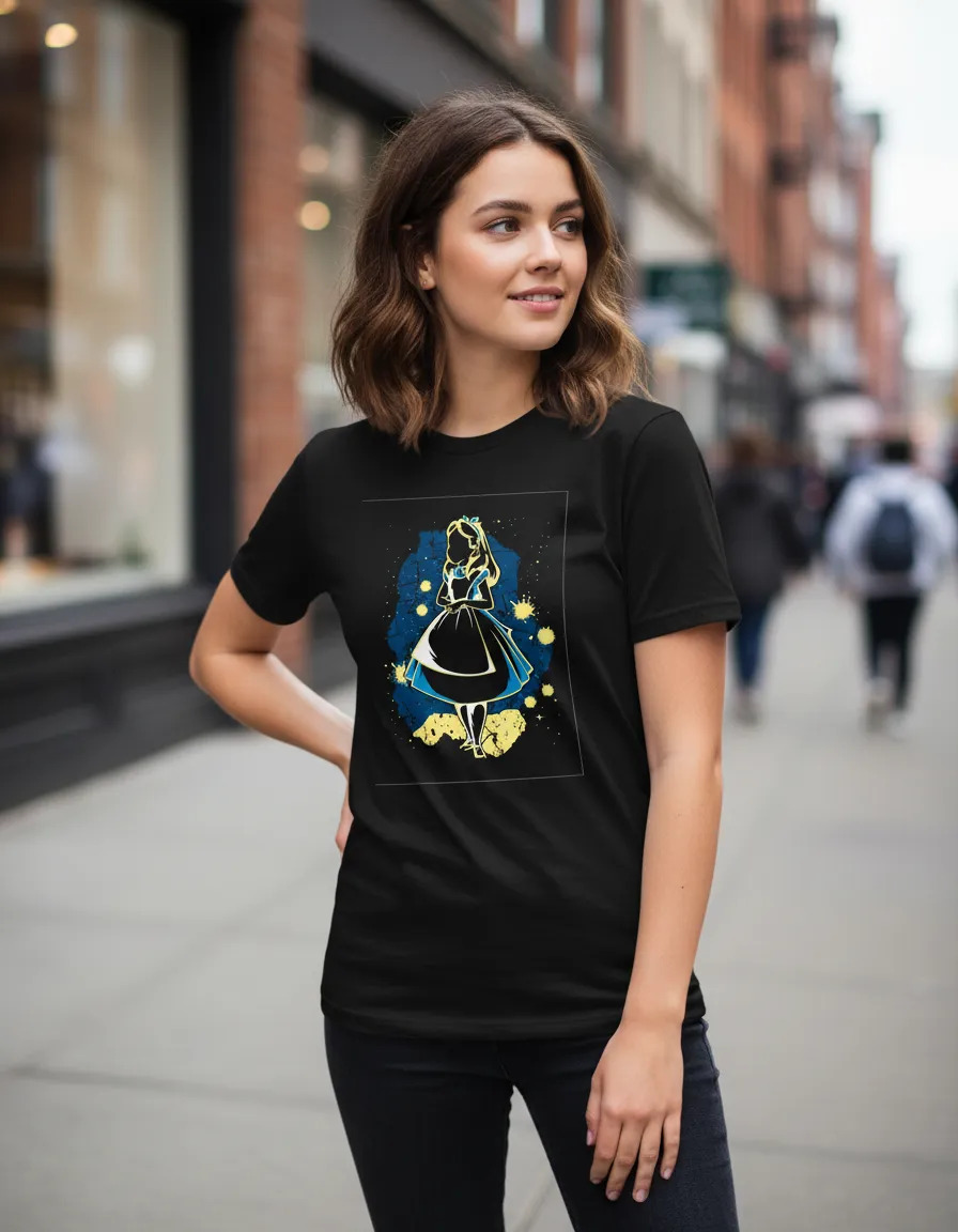 Remera: Alicia Neon Acuarela Memoestampados - Imagen 2