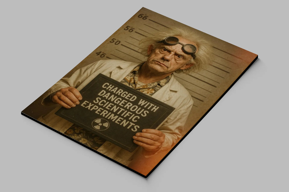 Cuadro Doc Brown 727 50x70 Mdf Memoestampados - Imagen 2