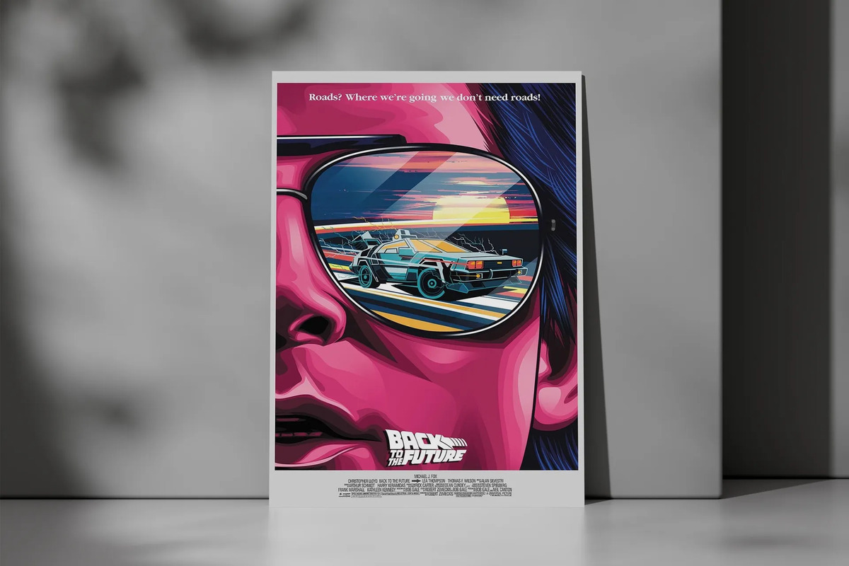 Cuadro Back To The Future 721 40x30 Mdf Memoestampados - Imagen 2