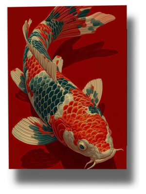 Cuadro Pez Koi 675 50x70 Mdf Memoestampados