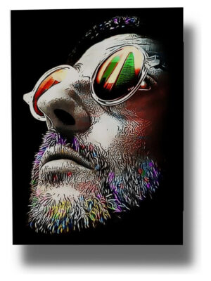 Cuadro Jean Reno Art 701 40x30 Mdf Memoestampados