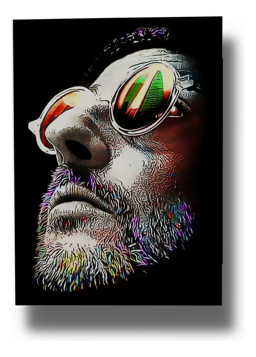 Cuadro Jean Reno Art 701 40x30 Mdf Memoestampados