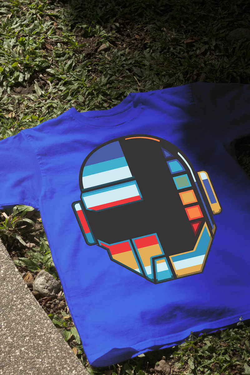 Remera: Daft Punk Color Memoestampados - Imagen 3