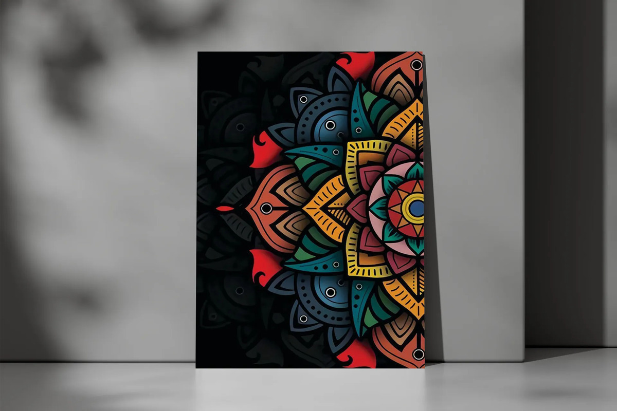 Cuadro Mandala 684 50x70 Mdf Memoestampados - Imagen 3