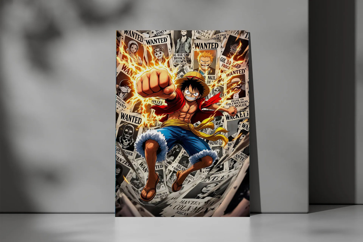 Cuadro Monkey D. Luffy 695 30x40 Mdf Memoestampados - Imagen 3