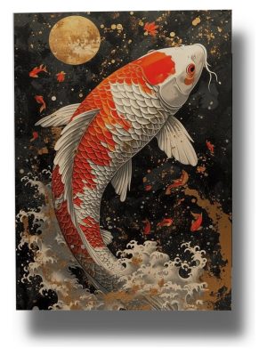 Cuadro Pez Koi 674 70x100 Mdf Memoestampados
