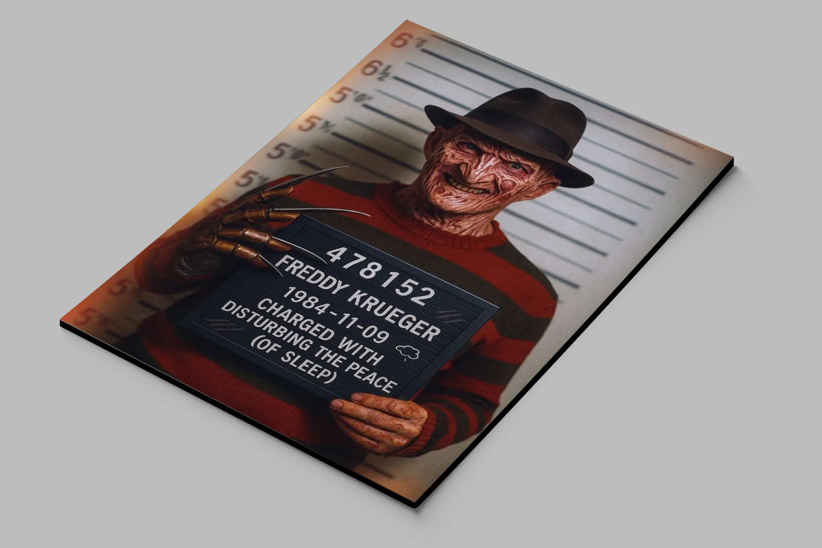 Cuadro Freddy Krueger 704 40x30 Mdf Memoestampados - Imagen 2