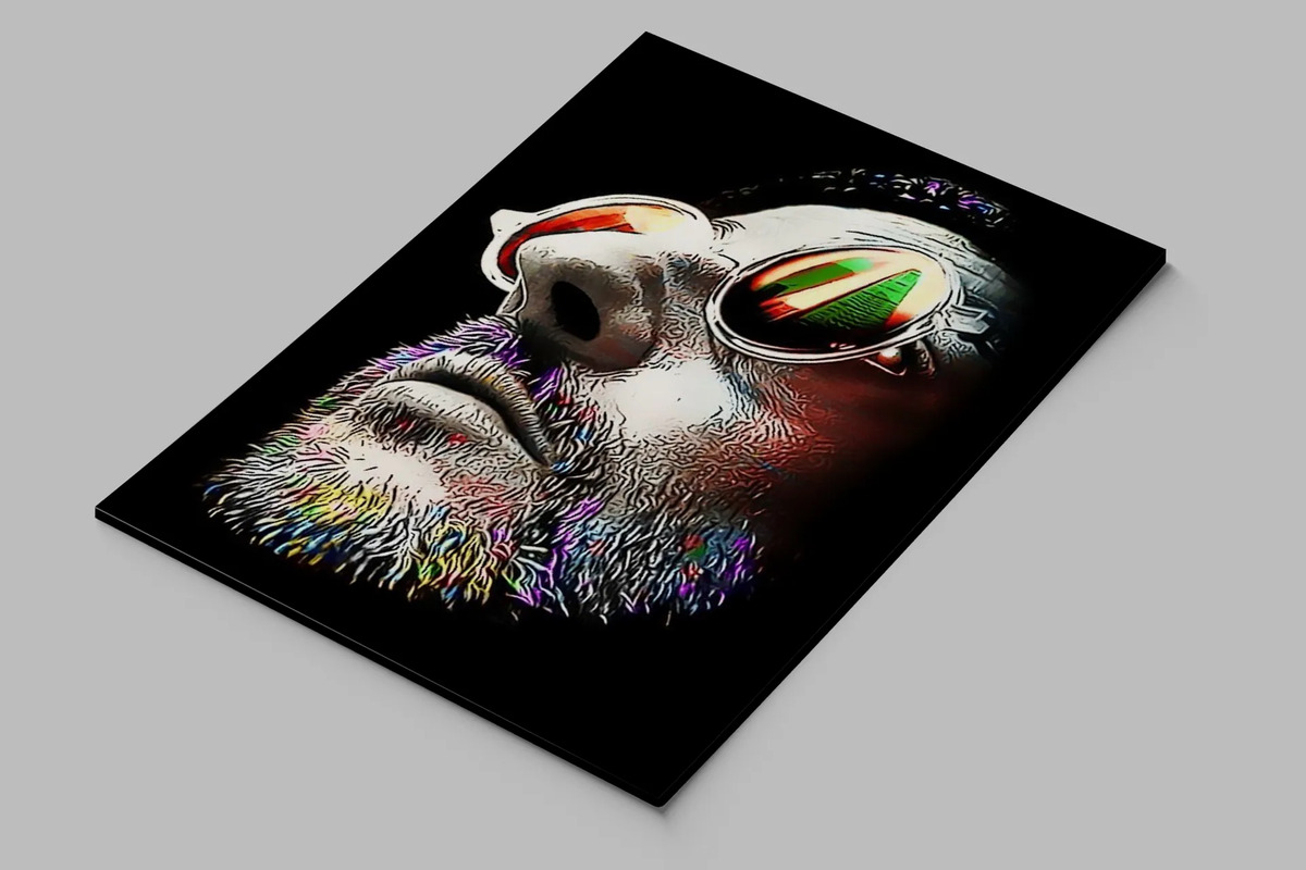 Cuadro Jean Reno Art 701 40x30 Mdf Memoestampados - Imagen 2