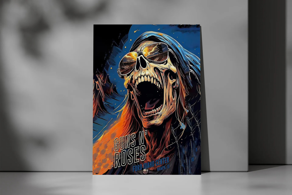 Cuadro Guns N' Roses 699 40x30 Mdf Memoestampados - Imagen 3