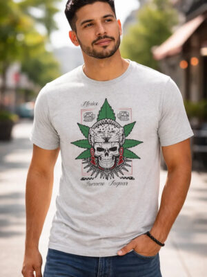 Remera: Guerrero Jaguar Cannabis Memoestampados