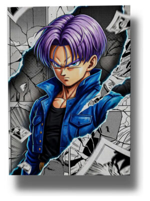 Cuadro Trunks Dragon Ball 823 40x53 Mdf Memoestampados