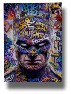 Cuadro Batman Grafitti 758 50x70 Mdf Memoestampados