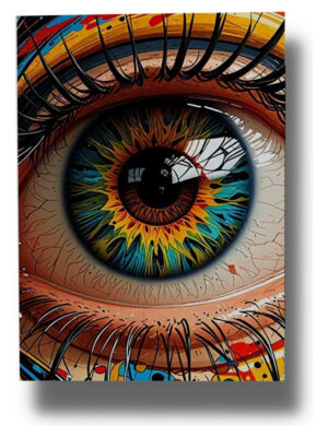 Cuadro Ojo 685 50x70 Mdf Memoestampados