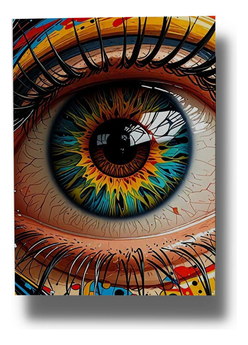 Cuadro Ojo 685 50x70 Mdf Memoestampados