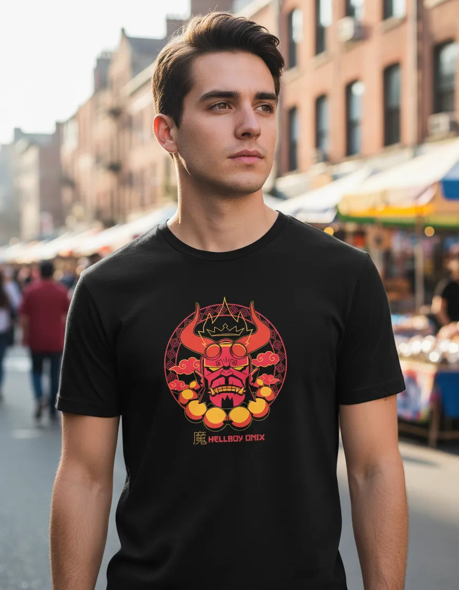Remera: Hellboy Onix Memoestampados