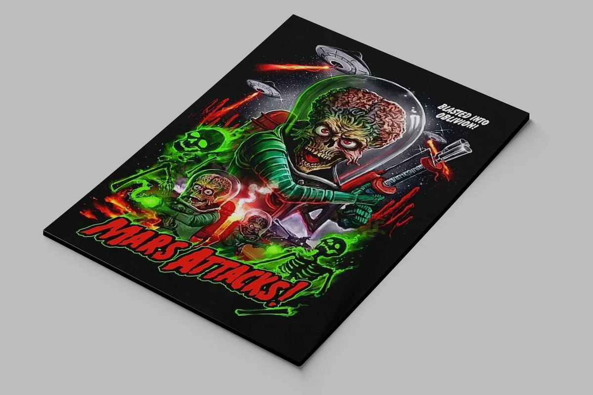 Cuadro Mars Attacks! 719 50x70 Mdf Memoestampados - Imagen 2