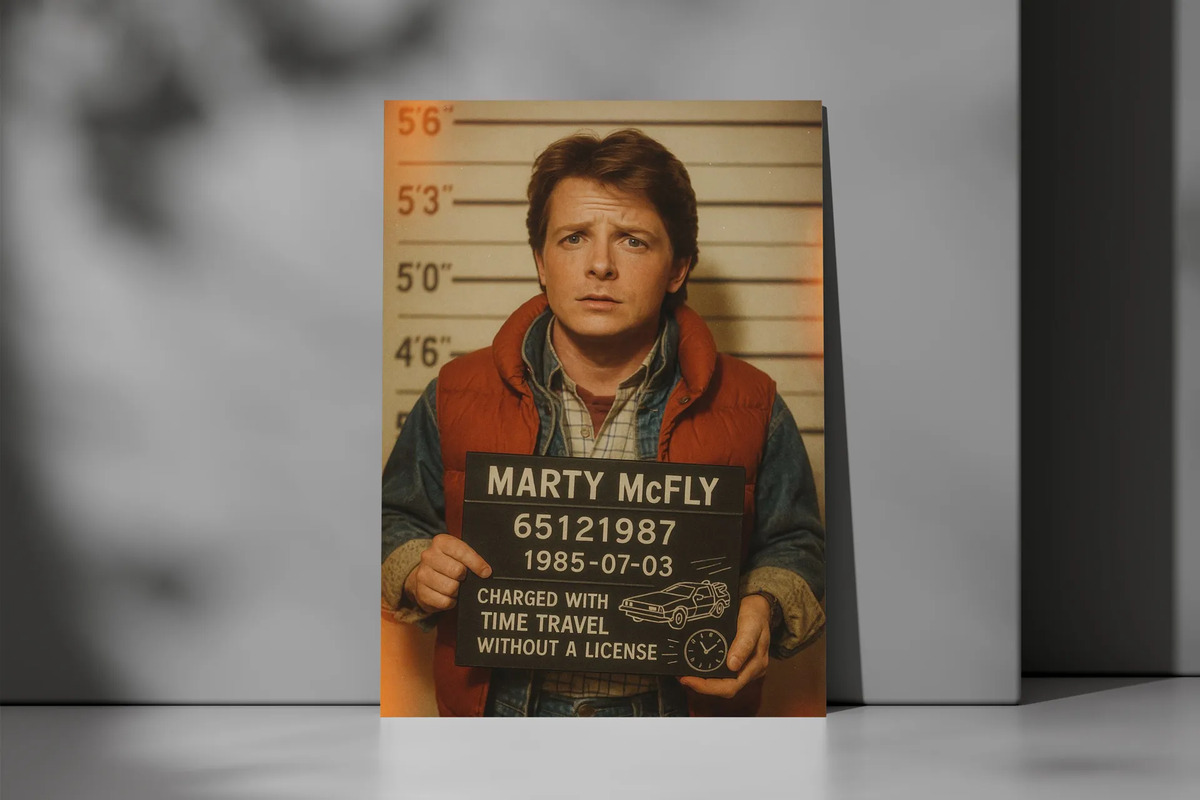 Cuadro Marty Mcfly 703 40x30 Mdf Memoestampados - Imagen 3