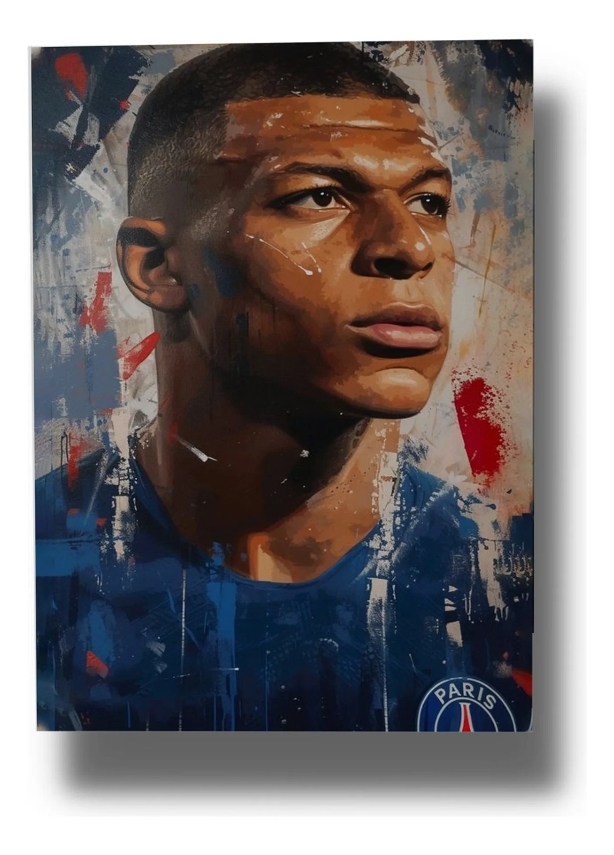 Cuadro Kylian Mbappé 725 70x100 Mdf Memoestampados