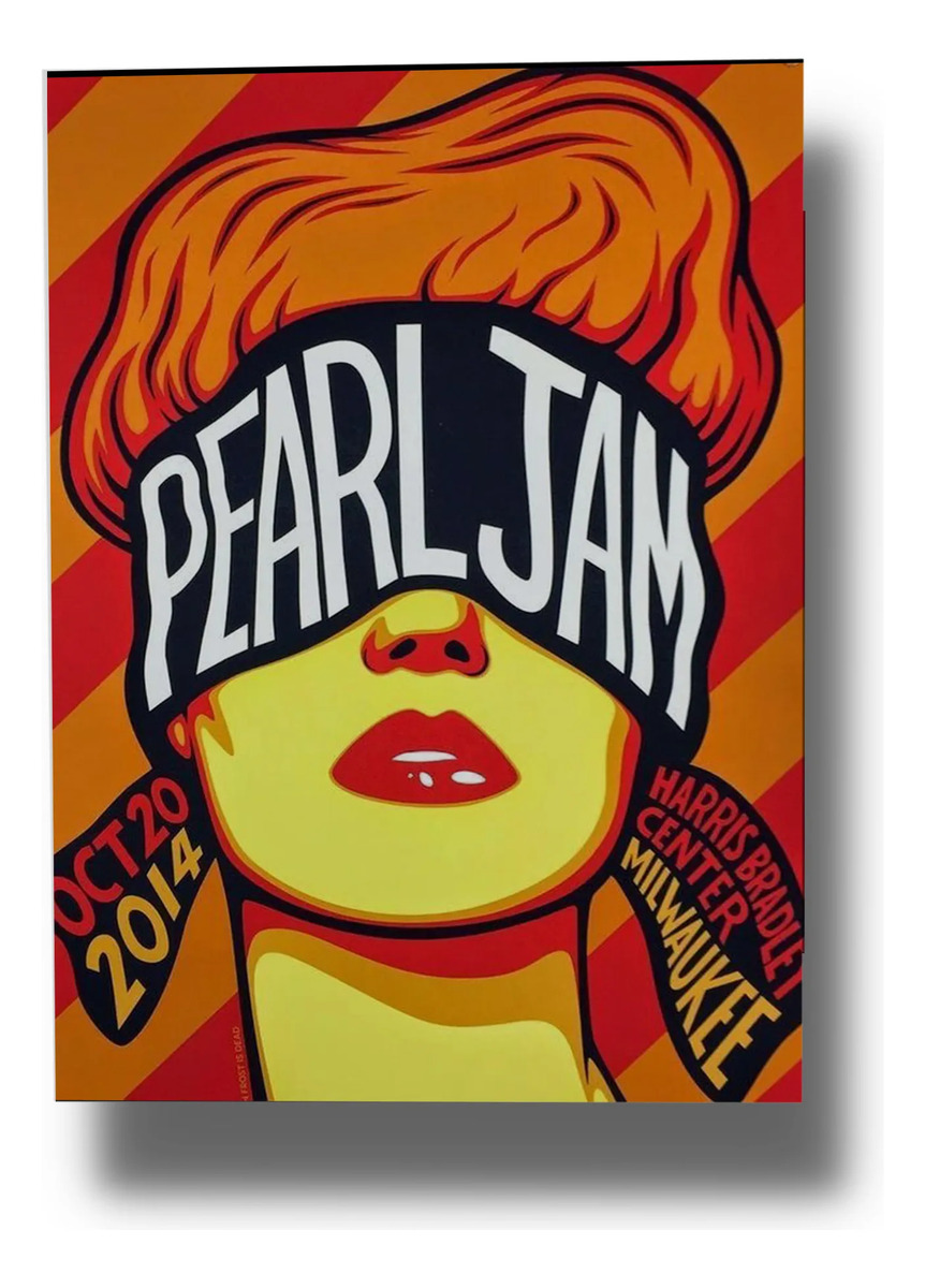 Cuadro Pearl Jam 707 70x100 Mdf Memoestampados