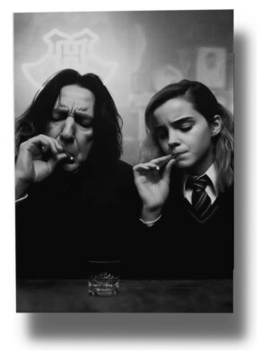 Cuadro Severus Snape Y Hermione 728 70x100mdf Memoestampados