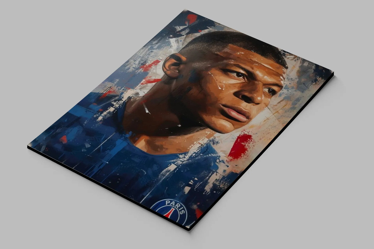 Cuadro Kylian Mbappé 725 70x100 Mdf Memoestampados - Imagen 2