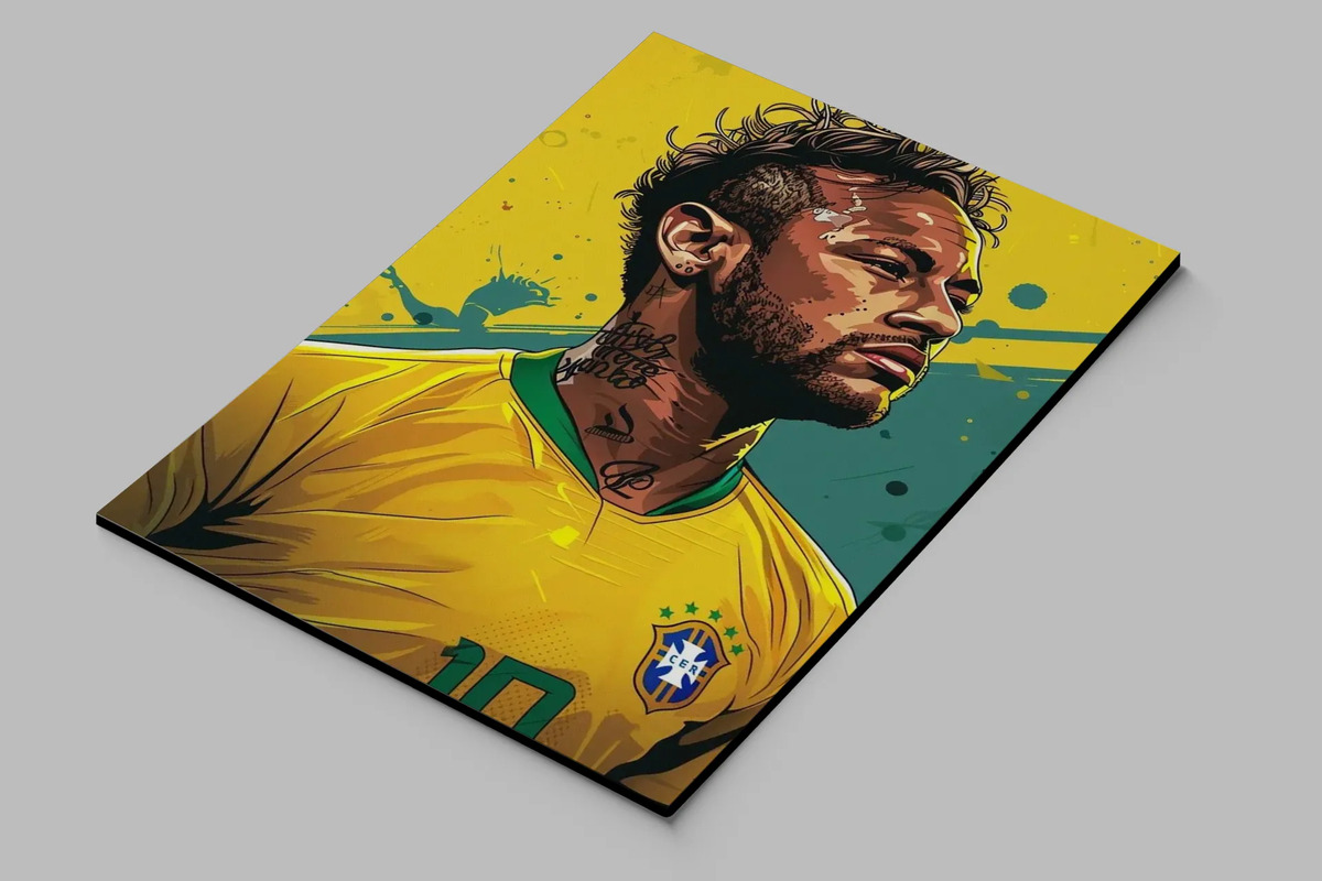 Cuadro Neymar 724 40x30 Mdf Memoestampados - Imagen 2