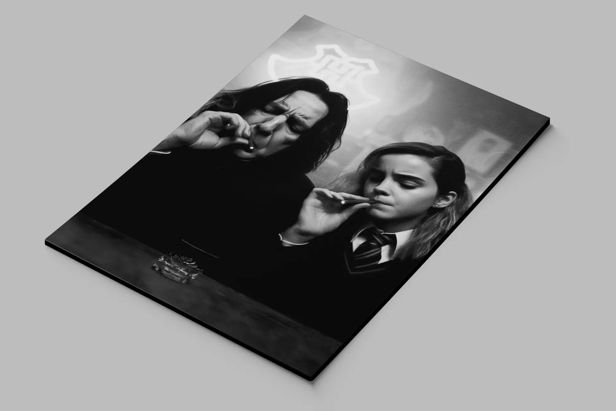 Cuadro Severus Snape Y Hermione 728 50x70 Mdf Memoestampados - Imagen 3