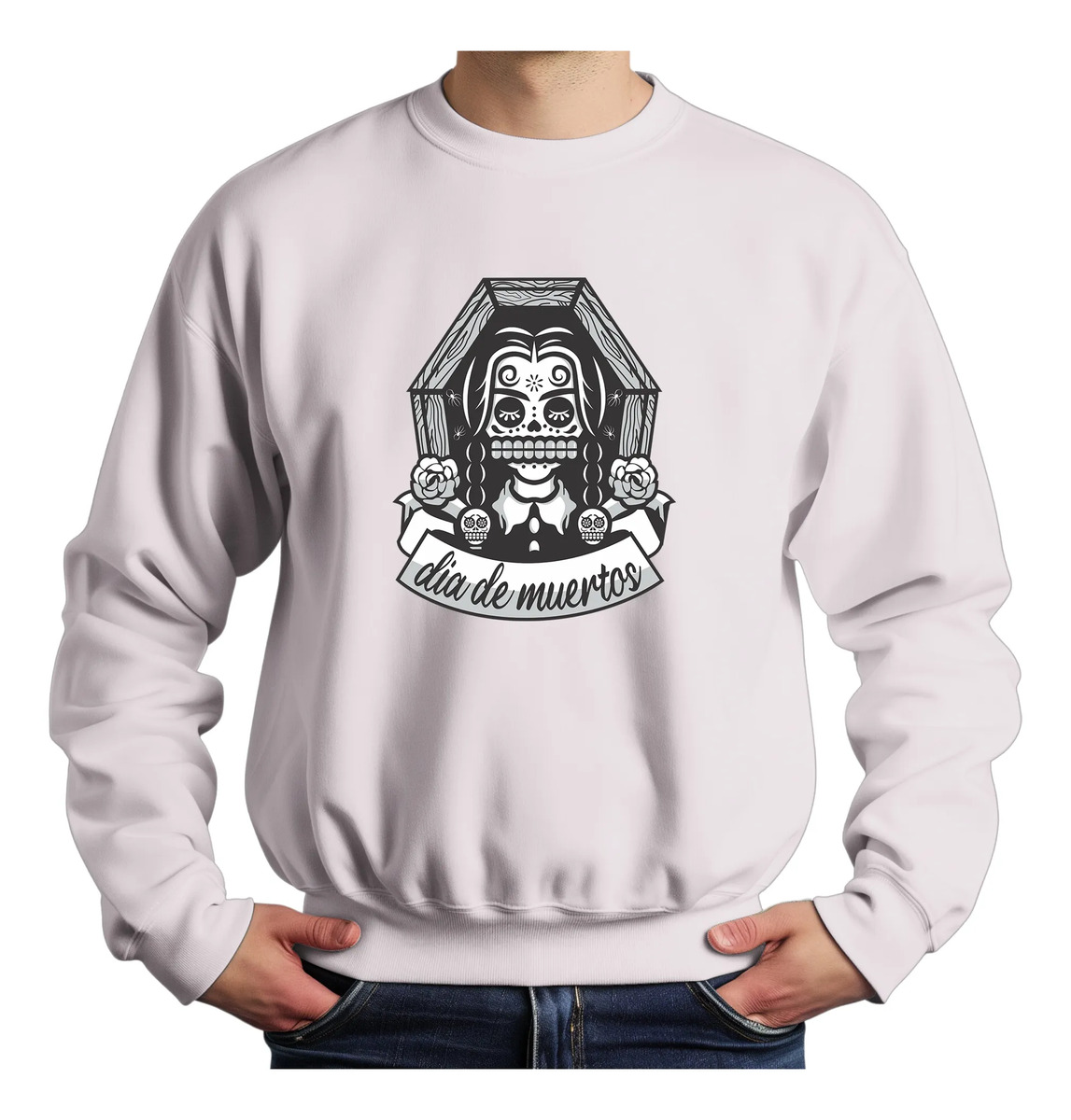 Buzo Dia De Muertos Merlina Memoestampados - Imagen 3